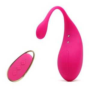Afstandsbediening G-spot vibrator tepel clitoris stimulator voor vrouwen waterdichte koppels vibrator liefde ei seksspeeltje met 12 krachtige trillingen (roze)