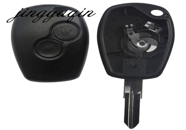 Cubierta de carcasa de la carcasa de llave remota 2 botones para Renault Megan Modus Clio Modus Kangoo Logan Sandero Duster Car Alarm Housing8723120