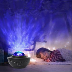 Projecteur de veilleuse à distance haut-parleur Bluetooth Galaxy 10 LED scène étoilée de lumière colorée pour enfants salle de fête de jeu Decora292d