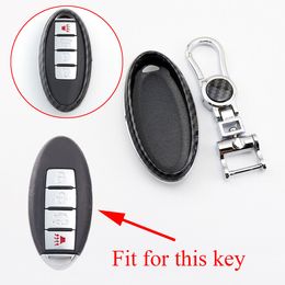 Remote Smart Key 2/3/4 Knoppen Keycase Fit voor NISSAN QASHQAI X-TRAIL TANA ACCESSOIRES KEY CASE FOB BAG RINGSHELLING COVER SIMBE ABS-stijl