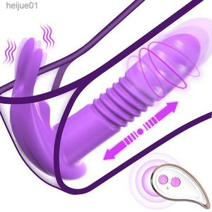 Remote Vibrator Telescopische Roterende Vagina G Spot Massager Clitoris Stimulator Vrouwelijke Masturbators Dildo Voor Vrouwen Seksspeeltjes L230518