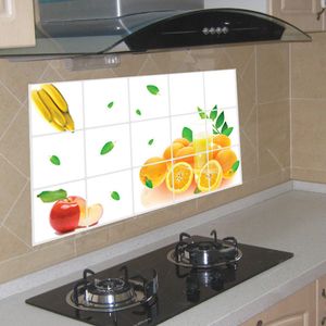 Amovible Cuisine Carrelage Autocollants Stickers Muraux Papier Peint Auto-Adhésif Décor À La Maison Accessoires Étanche Défense Huile Autocollant Mur Décor