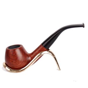 Porte-cigarette à filtre amovible en acajou, bois de santal rouge, pipe à cire, accessoires de fumeur rétro