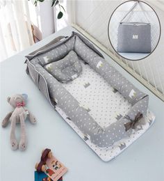 Lit neuf-né amovible Baby Cot Nest-Bed Bag Sac Bebe Protect Cradle Cushion Chaumper Portable Travel Crib pour nouveau-né Babynest9832899
