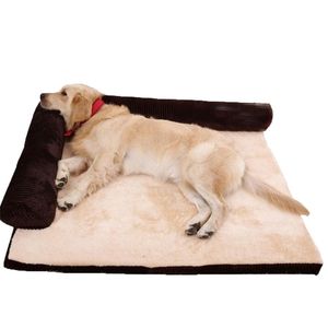 Amovible doux chien dormeur canapé-lit hiver tour chaude repos maison chaise longue animaux tapis nid grand XL chiens matelas SMLXL Y200330