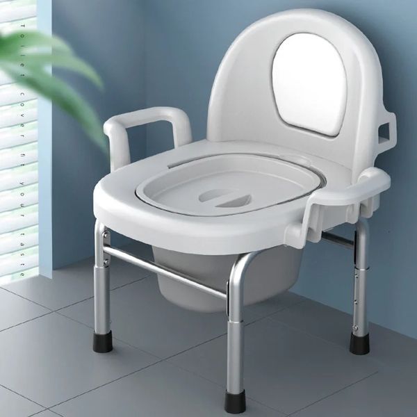 Traine de toilette âgée amovible Hauteur de chaise de chaise adulable pour adulte pour handicapé de mobilité enceinte Aids selles 231222