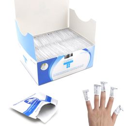 REPLOVER 200 PCS / Nails Box Nails Gel Rysin à ongles Revainage Tipeaux Nettoisser Nailser Nail Art UV Gel Remover Nails PAPIL