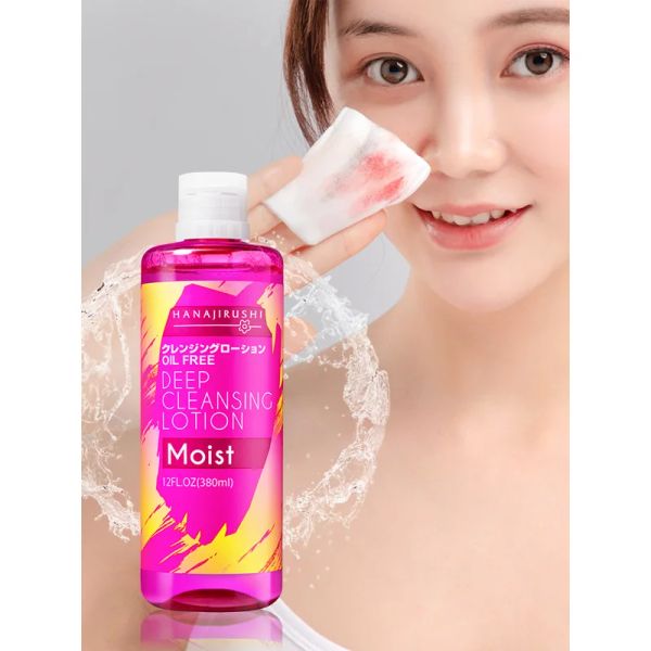 Retonnement Hanajirushi Face Eye Makeup Makeup Rettrage Eau Micellaire Nettoyage Eau Eater Nettoyage en profondeur Lotion Humidité Skin 380 ml