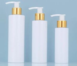 Removents 24pcs / lot 200 mlppet bouteille de pompe pour lotion cosmétique 100 ml 150 ml en plastique liquide rechargeable de bouteille de maquillage de bouteille