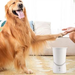 Removers USB oplaadbare siliconen poot reiniger draagbare huisdiervoet reiniger huisdier poot reiniger voor vuile klauw voor het reinigen van vuile en modderige hond