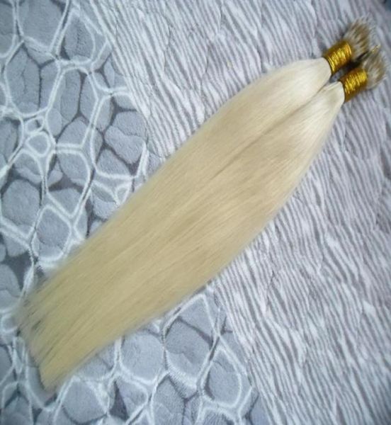 Remy Blonde Malaisienne Micro Nano Boucle Anneau Cheveux 100g Micro Boucle Extensions de Cheveux 1g malaisienne vierge Droite micro anneau cheveux exten5429382