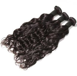 Remy Brésilien Hair Natural Wavy Vierge Wavy Vierge Extensions de cheveux durables 3 Fonts Julienchina Bellahair2027174