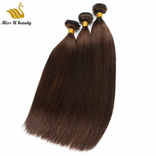 Mechones de cabello Remy, extensiones de cabello de Color negro, marrón, Rubio, vino tinto, doble trama, 3 mechones, cutícula alineada, cabello saludable