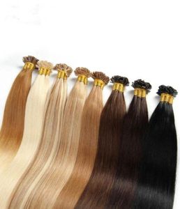 Remy Pre Bonded Fusion Hair Flat Tip Haarverlenging 1gstrand 50g één bundel1980455