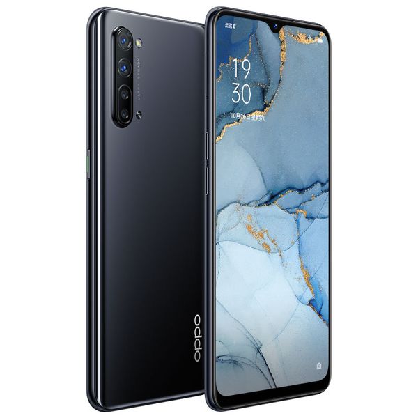 Reno original OPPO 3 5G Mobile 8GB RAM 128GB ROM MTK 1000L OCTA Core 64.0MP AI AF NFC 4025MAH Android 6.4 pulgadas AMOLED Pantalla completa ID de huella de huellas de huellas Smart Cell 12