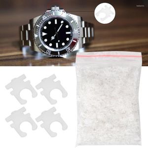 Kits de herramientas de reparación 1000 piezas Reloj de plástico Coronas de tiempo Tapón de ajuste Insertador Reloj de pulsera Herramienta de ahorro de batería Accesorio RelojeroReparación Hele