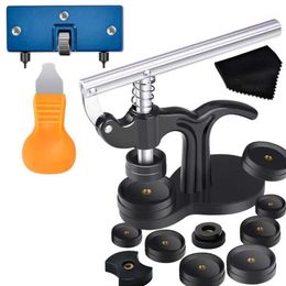 Kits d'outils de réparation 16 pièces outil de presse de montre avec Kit de remplacement de batterie et matrices de montage pour dissolvant arrière plus proche Batte1227y