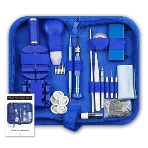 Kits d'outils de réparation 172 pièces, ensemble de montres, lien d'horloge, extracteur de barre de goupille, ouvre-boîtier, horloger à ressort, Kit d'outils de réparation, pièces, livraison directe