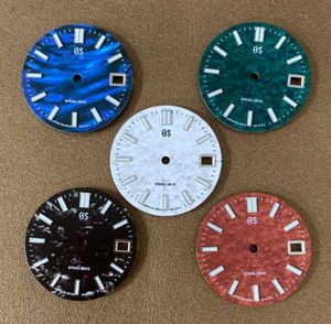Reparatiehulpmiddelen Kits 28,5 mm Groene Luminous Watch Dial met GS -logo voor NH35 MovementRepair