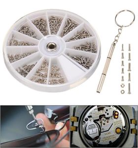 Reparatie gereedschap kits 600 stks diverse schroeven kit gereedschap horloge klok oogglazen accessoires schroevendraaier voor horlogemaker onderdelen5467134