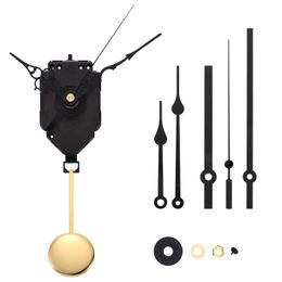 Kits de herramientas de reparación, mecanismo de movimiento de reloj de péndulo DIY con 3 pares de manos diferentes, Kit de pared de eje de cuarzo, repuesto de piezas