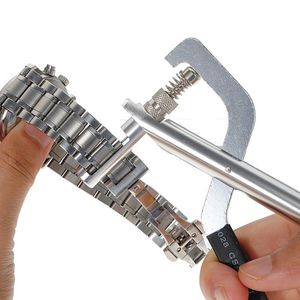 Kit d'outils de réparation, Kit de montre professionnel, dissolvant de goupilles de bande en acier, pince de réglage de lien avec 3 broches de rechange, accessoires d'horlogerie