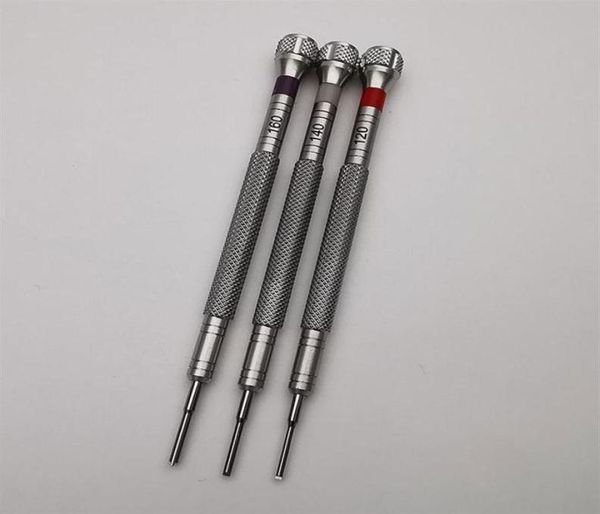 Outils de réparation kits t Sorgon de forme de trousse à lame pour vis de bande de montre 1 2 mm 1 4 mm 1 6 mm avec emballage de tube en PVC 23981115394