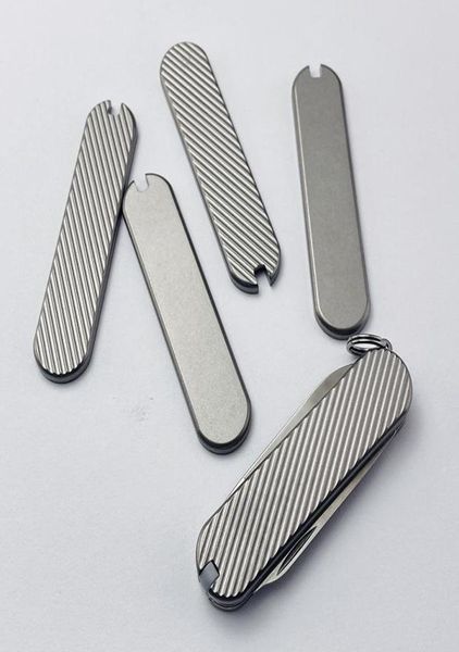 Outils de réparation kits titanium alliage puce modifiée TC4 Patch Patch Patch Diy Knife Material pour 58 mm Victorinox Swiss Army1593119