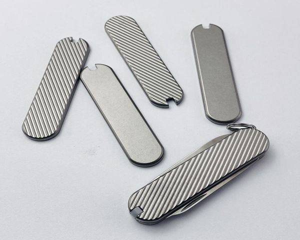 Outils de réparation kits titanium en alliage de puce modifiée TC4 Patch Patch Diy Knife Material pour 58 mm Victorinox Swiss Army8295654