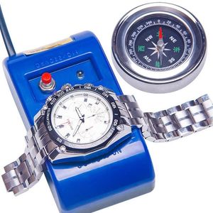 Kits de herramientas de reparación Desmagnetizador de reloj Error de ajuste mecánico Corrección de tiempo inexacta Desmagnetizador azul Bergeon270t