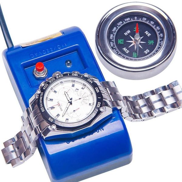 Kits d'outils de réparation démagnétiseur de montre, réglage mécanique des erreurs, Correction du temps inexact, démagnétiseur bleu Bergeon252v