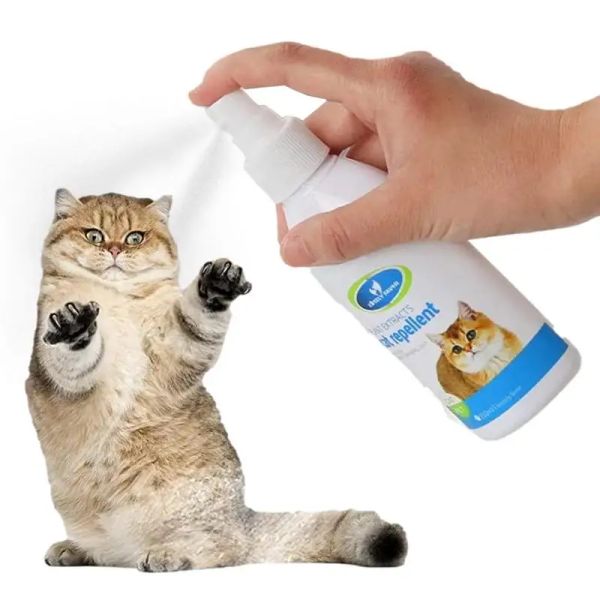 Spray répulsif pour chats, Spray d'entraînement pour animaux de compagnie, pour décourager les griffes, 150ml, répulsif pour chats d'intérieur, aide à l'entraînement pour dissuasion des rayures des chats