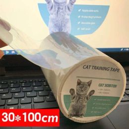 Répulsifs pour meubles, protection contre les rayures des chats, rouleau de ruban anti-rayures, prévention des rayures sur le canapé, autocollant transparent, produits pratiques pour animaux de compagnie