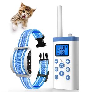 Afweermiddelen PaiPaitek Cat Training Collar, Cat Shock Collar met afstandsbediening, Cat Stop Miauwhalsband, Afstandsbediening / Automatische AntiMeow voor katten