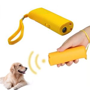 Repulsents Pet Dog Repeller Antibarking Stop Bark Training Device Trainer LED Ultrasonic 3 in 1 Ultrasonic Dog Trainer de haute qualité