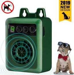 Afweermiddelen Hond Ultrasoon blafcontrole-apparaat Anti-blafstop Oplaadbare LED-afweermiddel Buiten IndoorStop Geen blaftrainingsapparaat K6