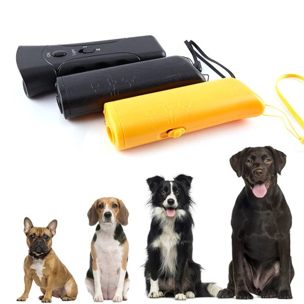 Repelentes Portables Repellador de perros Anti Barking Detinte de corteza Dispositivo de entrenamiento Led Led Multifunción Multifunción Trainer de perros sin batería