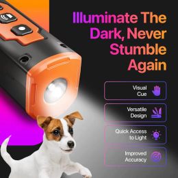 Repulsents Strong Light Lampe de poche Ultrasonic Dog Driver anti-chien Écorce dissuasif Dispositif Triple Capteur d'onde acoustique
