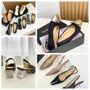 REPETTO AVEC BOX TOP QUICTION Design Sandals Luxury Slippers Womens Crystal Heel Bowknot Dancing Chaussures Gai Platform Size 35-39 5cm