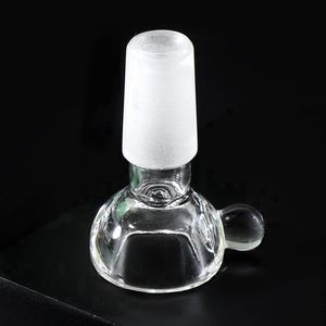 Verre remplaçable Transparent Fumer 14MM 18MM Joint Mâle Filtre À Tabac À Herbes Sèches Anti Slip Point Poignée Bol Plate-Forme D'huile Pipe À Eau Bong DownStem Porte-Cigarette