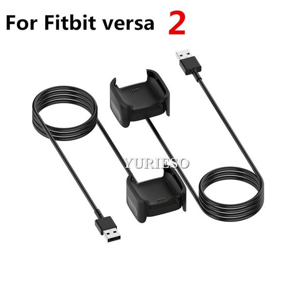 Cargador USB reemplazable para Fitbit Versa 2, pulsera inteligente de carga, Cable de carga USB para Fitbit Versa Lite, adaptador de base para pulsera, promoción