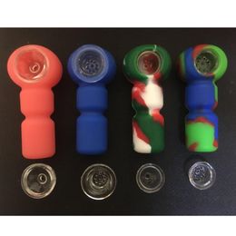 Remplacement écran silicone bols en verre 1 trou petit 9 accessoires Pot à fumer tabac ongles nid d'abeille accessoire