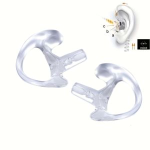 1 paire d'écouteurs de remplacement, embouts d'oreille en silicone souple, bouchons d'oreille pour talkie-walkie, écouteurs acoustiques, radio bidirectionnelle