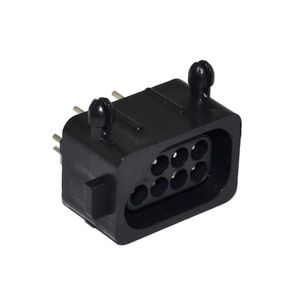 Vervanging 180 graden 90 graden 7 pin vrouwelijke connector socket slot voor NES 7PIN zwarte stopcontacten reparatieonderdelen snel schip