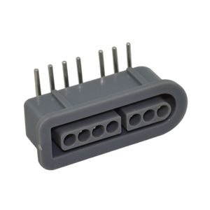 Vervanging 90 graden vrouwelijke 7-pins connector part socket slot voor SFC SNES game console controller Hoge kwaliteit snel schip