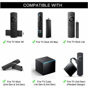 Remplacement Bluetooth Voice Remote Control pour Fire TV Stick 4K Max 3rd Gen Stick Lite Cube Smart TV Controller fonctionne avec Alexa
