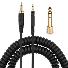 Reemplazo Cable de extensión de adaptador de cable Aux de 6.35 mm para Sennheiser HD598 CS SE HD599 HD569 HD579 HD558 HD518 ARESTOS