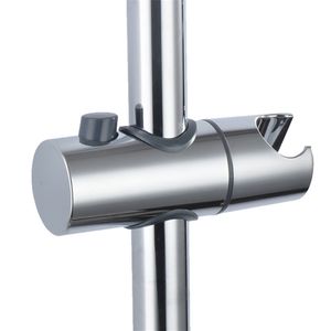 Support de douche à main de rechange pour barre coulissante réglable qui convient à une tige de douche de 24 mm, ABS chromé