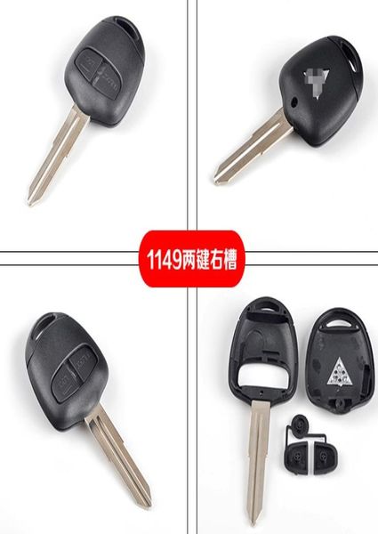 Varicadora de reemplazo Shell Remote Blank Key Case FOB 2 para Mitsubishi Pajero Triton Lancer Evo Right Blade3804592