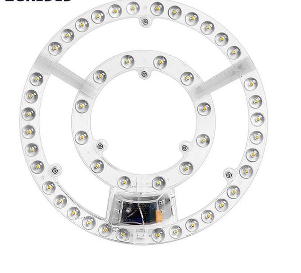 Plafonnier Led de remplacement, Module rond 220V, lampes à panneau, 48W, 60W, 72W, 80W, 100W, pour plafonniers en forme d'éventail